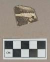 Ceramic, annular decorated creamware body sherd