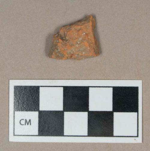 Ceramic, redware body sherd, surfaces missing