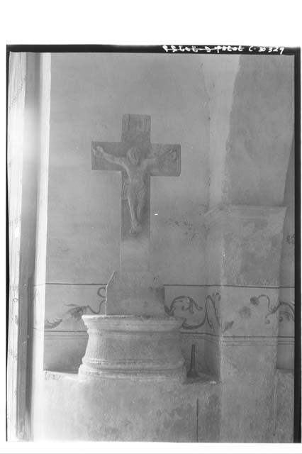 Mani; Stone Cross Which Stood in Patio of Convent Attached to Church