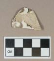 Ceramic, brown transfer print refined earthenware body sherd