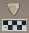 Ceramic, ironstone/white granite rim sherd