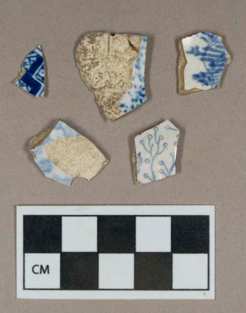 Ceramic, transfer print refined earthenware body sherds