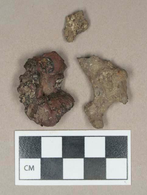 Metal, slag fragments