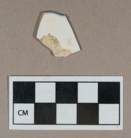 Ceramic, edge-decorated pearlware rim sherd