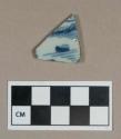 Ceramic, blue painted Chinese porcelain body sherd