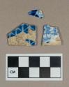 Ceramic, pearlware body sherds, blue transfer print