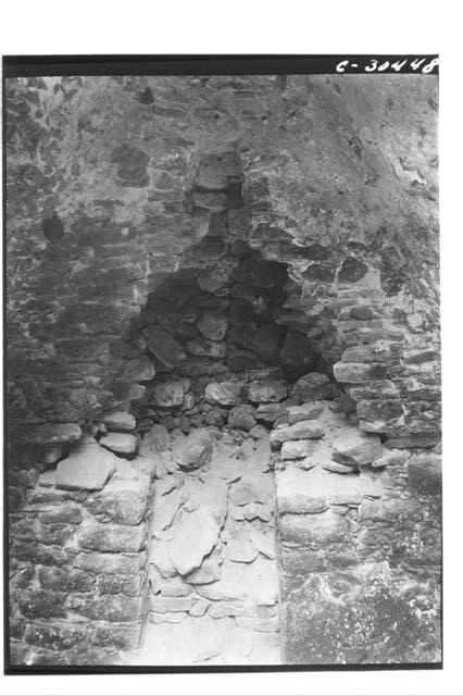 North room in Structure XXXVIII at Coba B