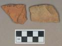 Ceramic, unglazed redware body sherds