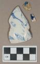 Ceramic, pearlware body sherds, blue transfer print