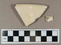 Ceramic, creamware rim sherds