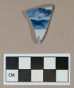 Ceramic, blue painted Chinese porcelain body sherd