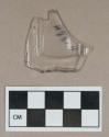 Glass, colorless curved molded body fragment