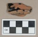 Ceramic, glazed redware base sherd