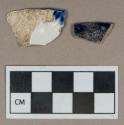 Ceramic, edge-decorated pearlware rim sherds