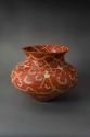 Clay pot, decorative design (okapui)