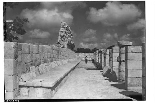 Completed excavation at the west end corridor of Mercado Colonnade.