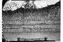 Masonry of south interior corridor wall, west of doorway at Mercado.