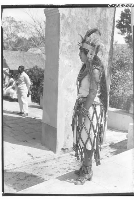Maya queen costume made at Chichen for Fiesta in Dzitas in 1931.