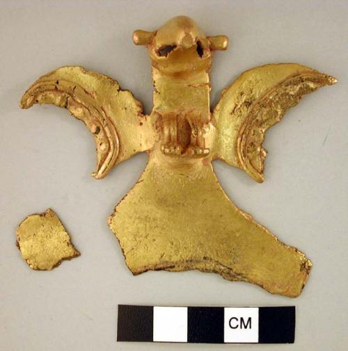 Gold eagle ornament