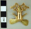 Gold frog - pendant