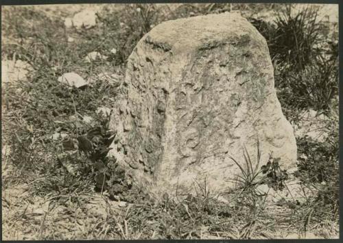 Monjas, sculptured stone