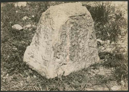 Monjas, sculptured stone