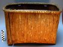 Elm bark pack basket, with strap, w'nibn-kuk. Used for berries.