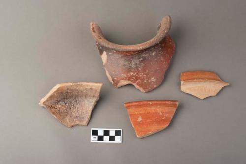 8 Sierra red potsherds - Sierra variety