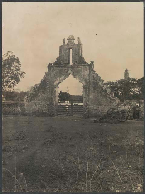 Santa Anna, Yucatan, hacienda corral gate