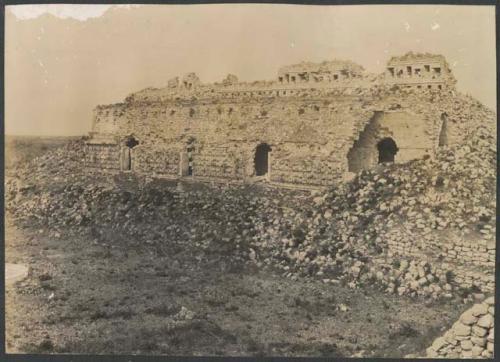 Kabah, Yucatan, structure 2C6, view of palace from southwest