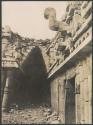 Labna, mask panel detail, palace at Structure I