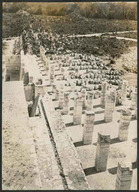 Temple of Warriors, Northwest Colonnade