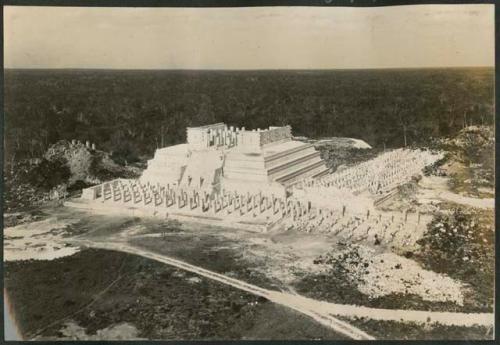 Temple of Warriors, view from Castillo