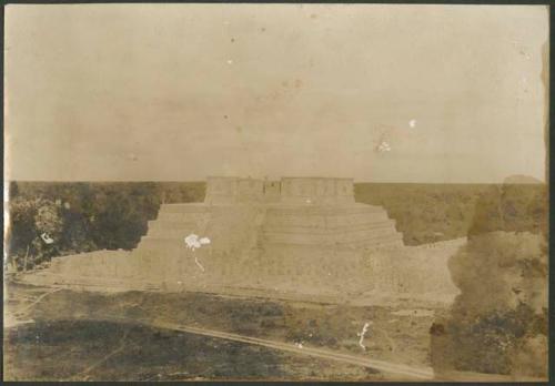 Temple of Warriors, from Castillo, at end of 1928 field season