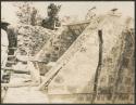 Temple of Three Lintels, repair of arched roof, detail