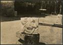 Temple of Chac Mool, sculptured stone from fill