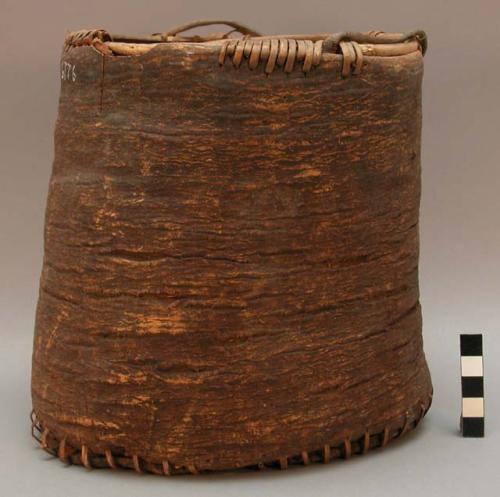 Bucket made of bark