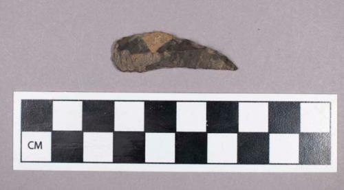 Chipped stone, blade fragment with retouched edges