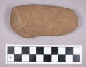 Ground stone, elongated hammerstone