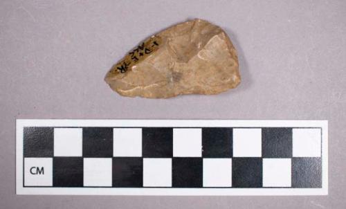 Chipped stone, ovate biface fragment