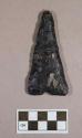 Chipped stone, projectile point, triangular, notched base