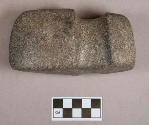 Ground stone, grooved axe, three-quarter groove