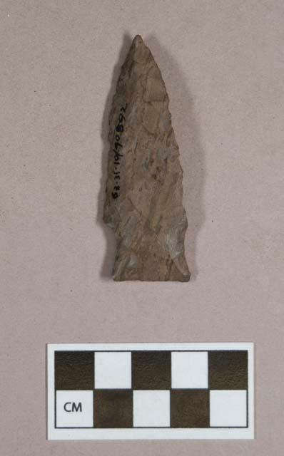 Chipped stone, projectile point, side-notched