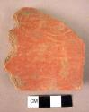 2 rim potsherds, 2 sherds, 1 base fragment - slipped red plain ware (Wace & Thom