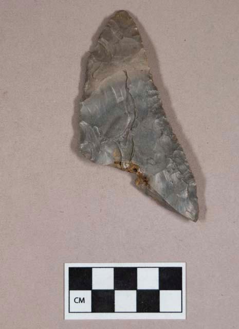 Chipped stone, biface fragment