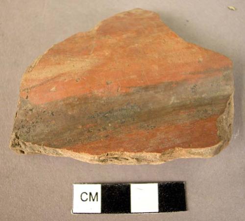 Neck sherd - black on red, shiny paint (Wace & Thompson, 1912, Type B3 # ?)