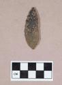 Chipped stone, projectile point, leaf-shaped