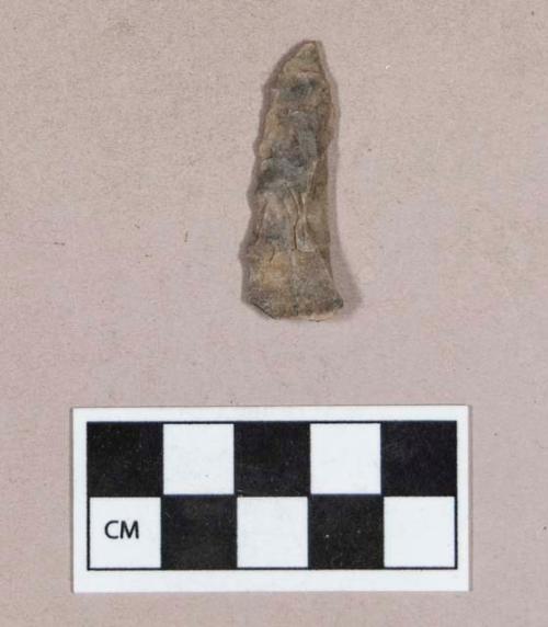 Chipped stone, projectile point, triangular