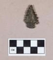 Chipped stone, projectile point, corner-notched, serrated