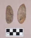 Chipped stone, projectile points, leaf-shaped